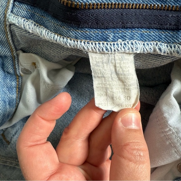 Vintage Lee Jean’s Men’s 34x30 light wash straight leg denim 70s - 90s - Picture 4 of 8